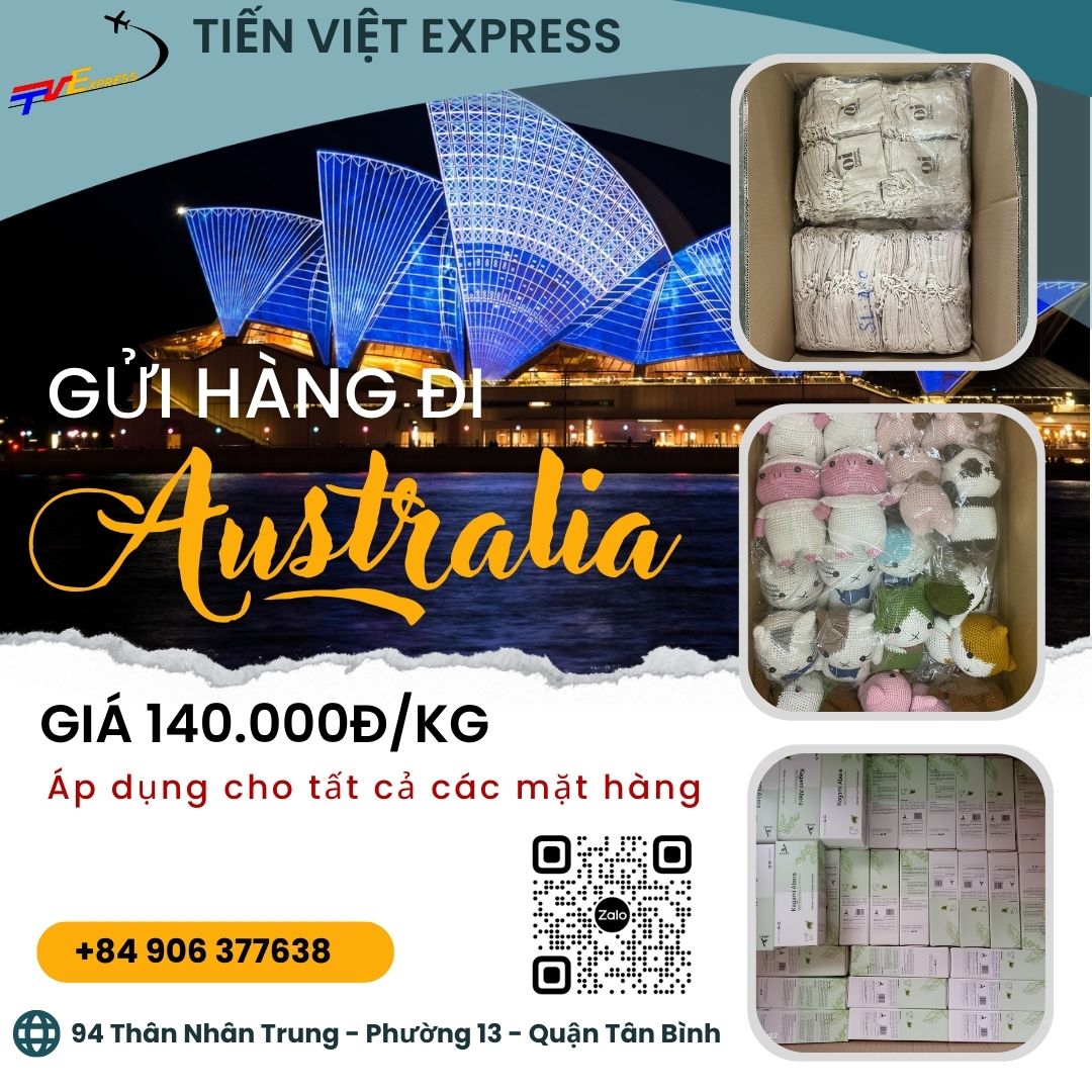 Gửi hàng đi Úc giá rẻ